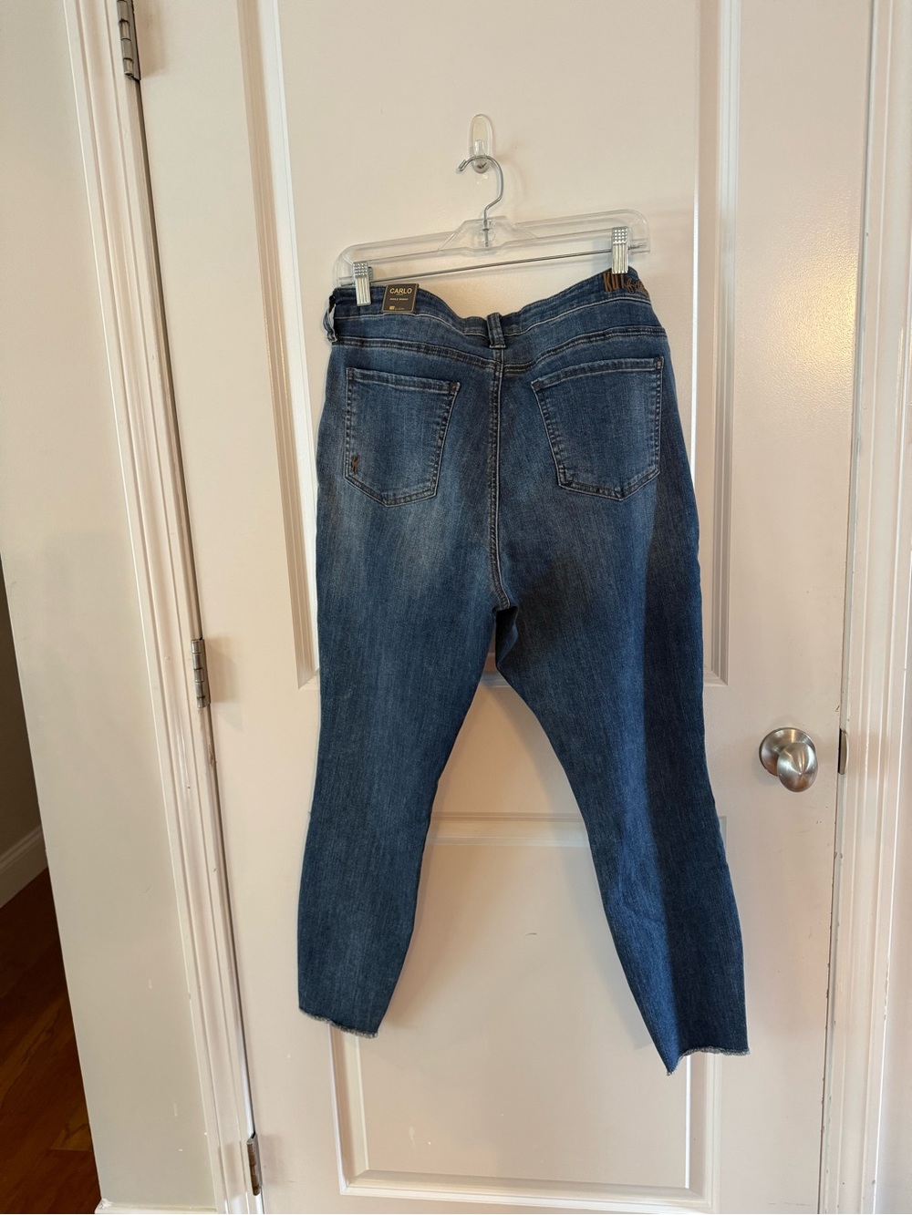 Kut from the Kloth Mid-Rise Ankle Skinny Jeans in Dark Blue - Picture 2 of 5